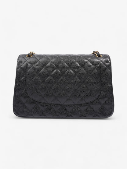 Chanel Classic Double Flap Black Caviar Leather Jumbo
