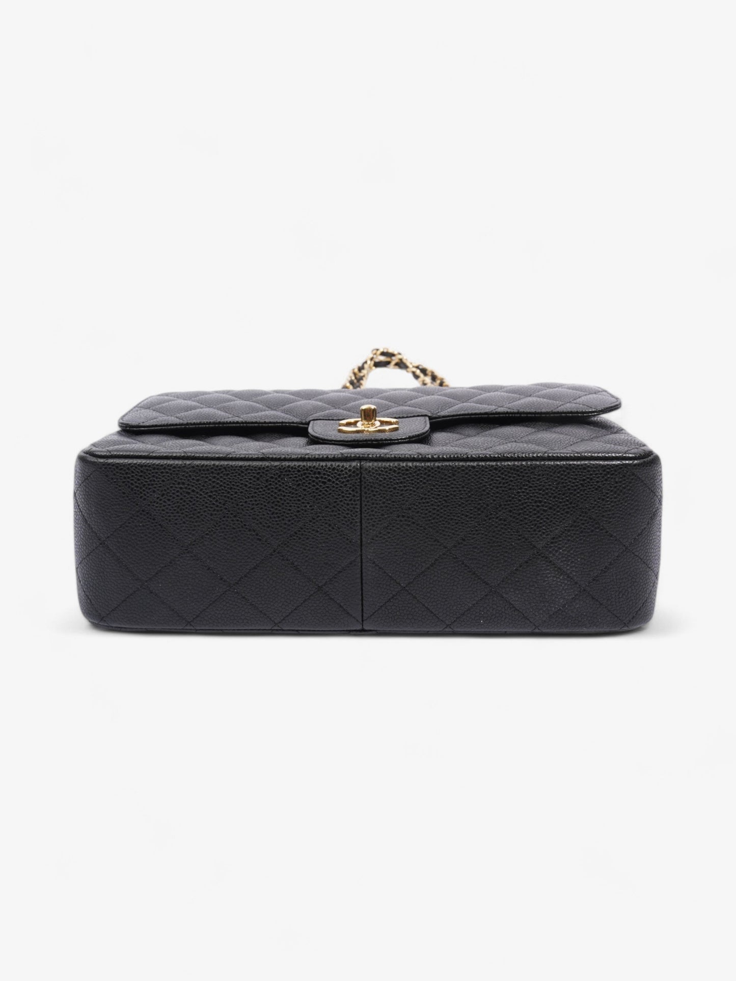 Chanel Classic Double Flap Black Caviar Leather Jumbo