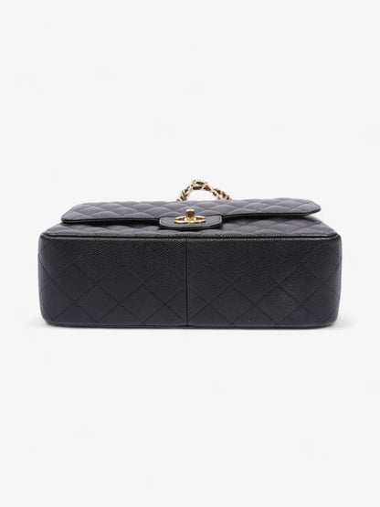 Chanel Classic Double Flap Black Caviar Leather Jumbo