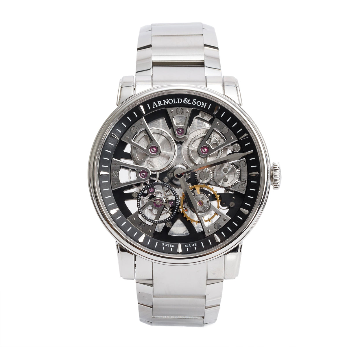 Arnold & Son Stainless Steel Nebula 41 MM Manual Watch