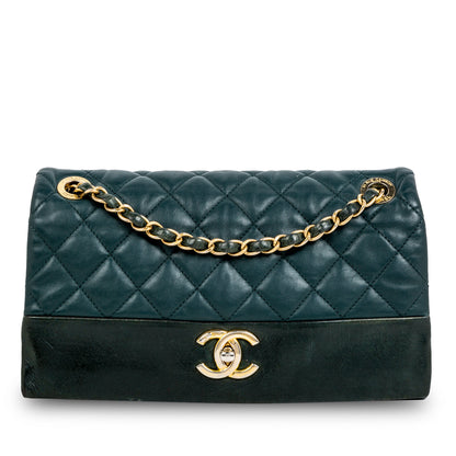 Chanel Classic Flap Lambskin Brown Shoulder Bag Style 10
