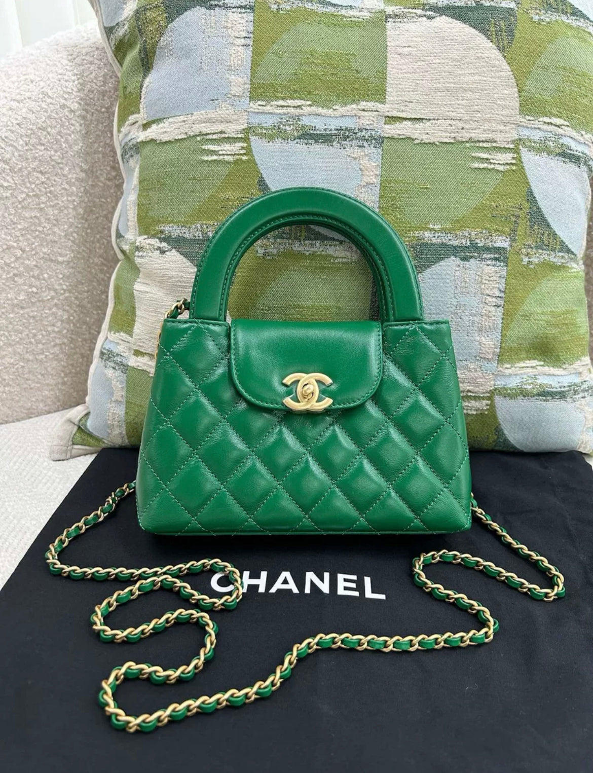 Chanel Kelly Gold Shoulder Bag