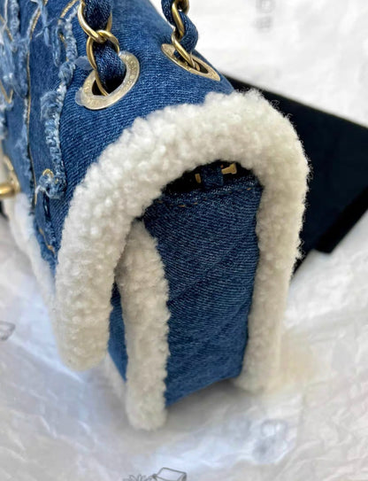 Chanel Classic Flap Gold Shoulder Bag Gold