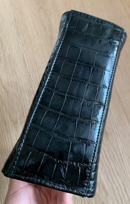 Chanel 1996-1997 Black Crocodile Mini Kelly Bag