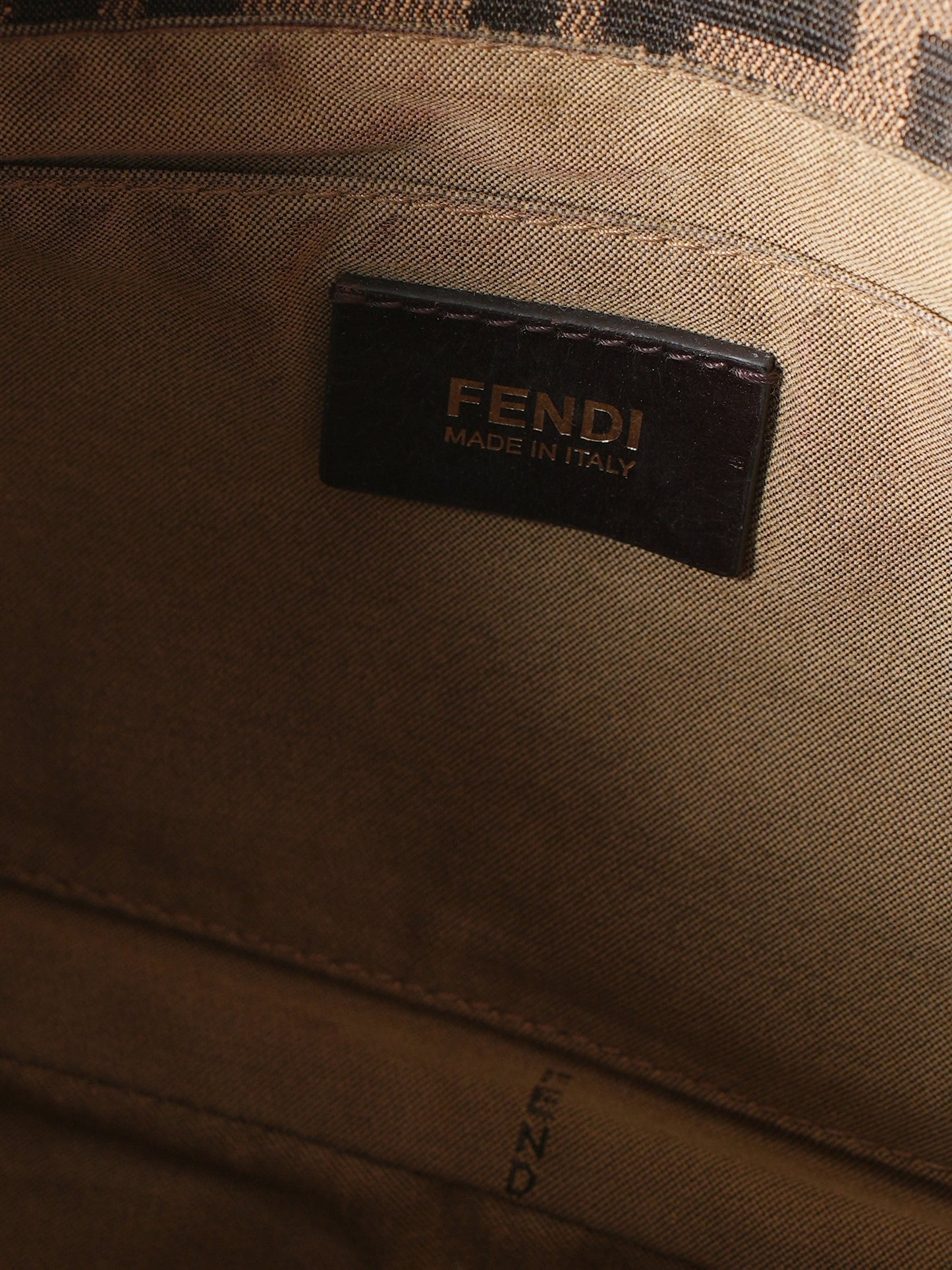 Fendi Tobacco Zucca Canvas Chef Shopper Bag