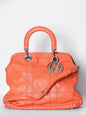 Christian Dior Polochon Cannage Rouge Dior Granville Top Handle Bag