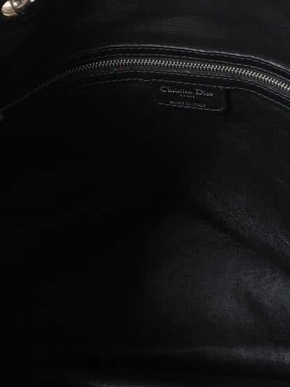 New Christian Dior Large Woven Calfskin Bag
