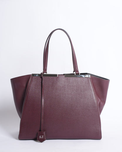 Fendi 3 Jours Burgundy Bag