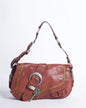 Rare Christian Dior Gaucho Saddle Bag In Rustic Red