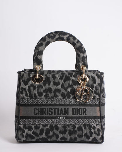 New Christian Dior 2021 Medium Mizza Lady Dior Bag