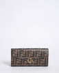 New Fendi Brown leather wallet