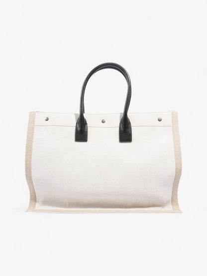 Saint Laurent Luxury Leather Beige Tote Bag