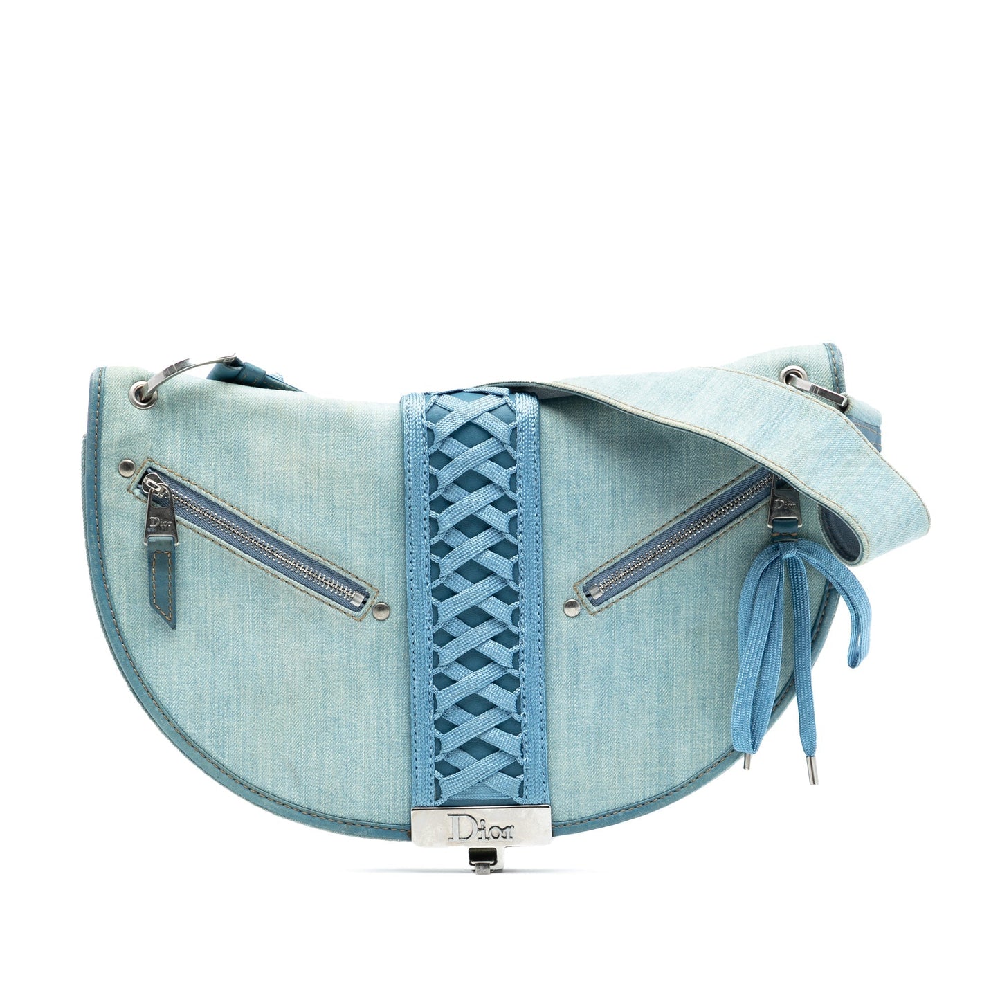 Dior Luxury Leather Shoulder Bag Blue