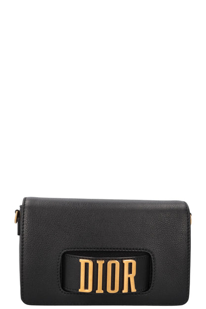 Christian Dior Dio R Evolution Bag Leather Black