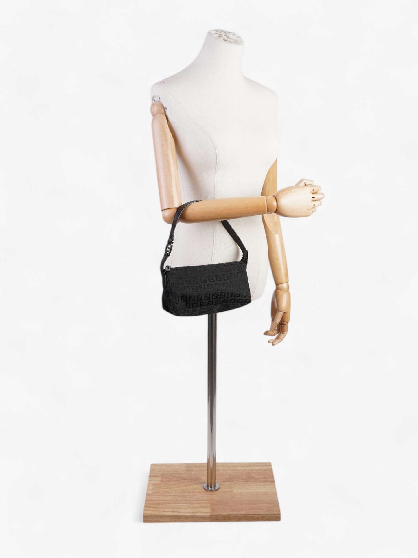 Fendi Canvas Black Shoulder Bag Canvas