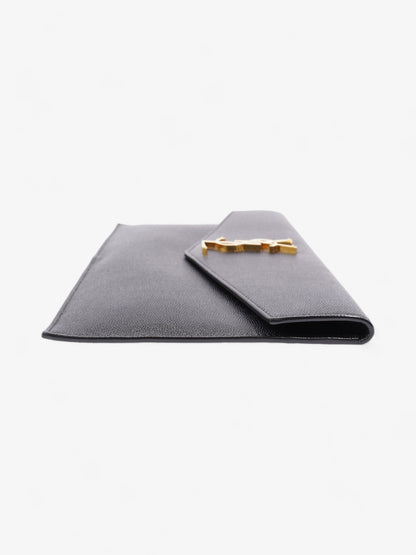 Saint Laurent Uptown Pouch Black Calfskin Leather