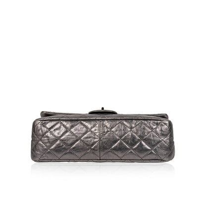 Chanel Classic Flap Lambskin Silver Shoulder Bag Lambskin