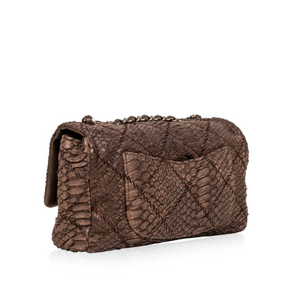 Chanel Classic Flap Leather Brown Shoulder Bag Style 2
