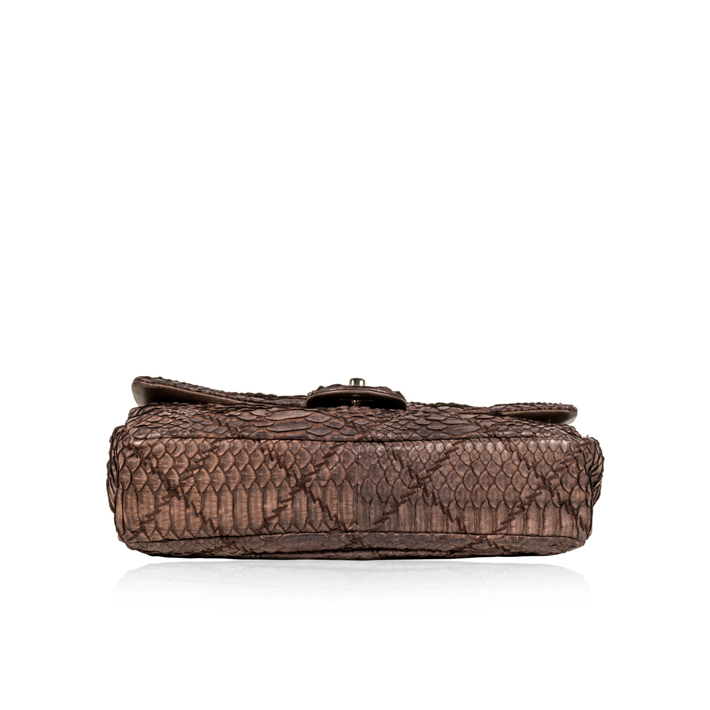 Chanel Classic Flap Leather Brown Shoulder Bag Style 2