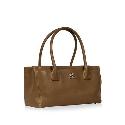 Chanel Timeless Leather Brown Tote Bag Leather