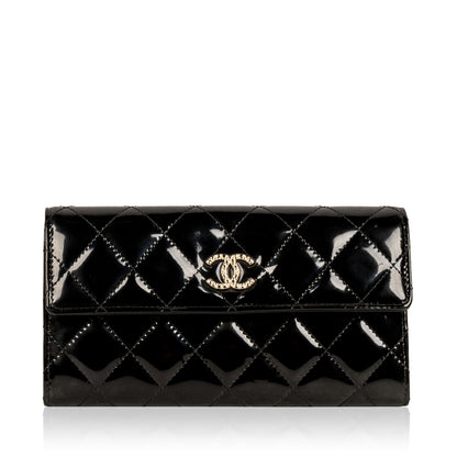 Chanel Timeless Patent Leather Black Handbag