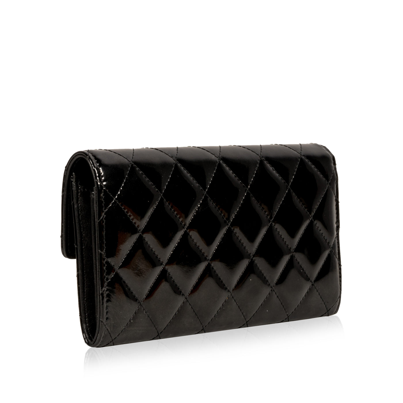 Chanel Timeless Patent Leather Black Handbag