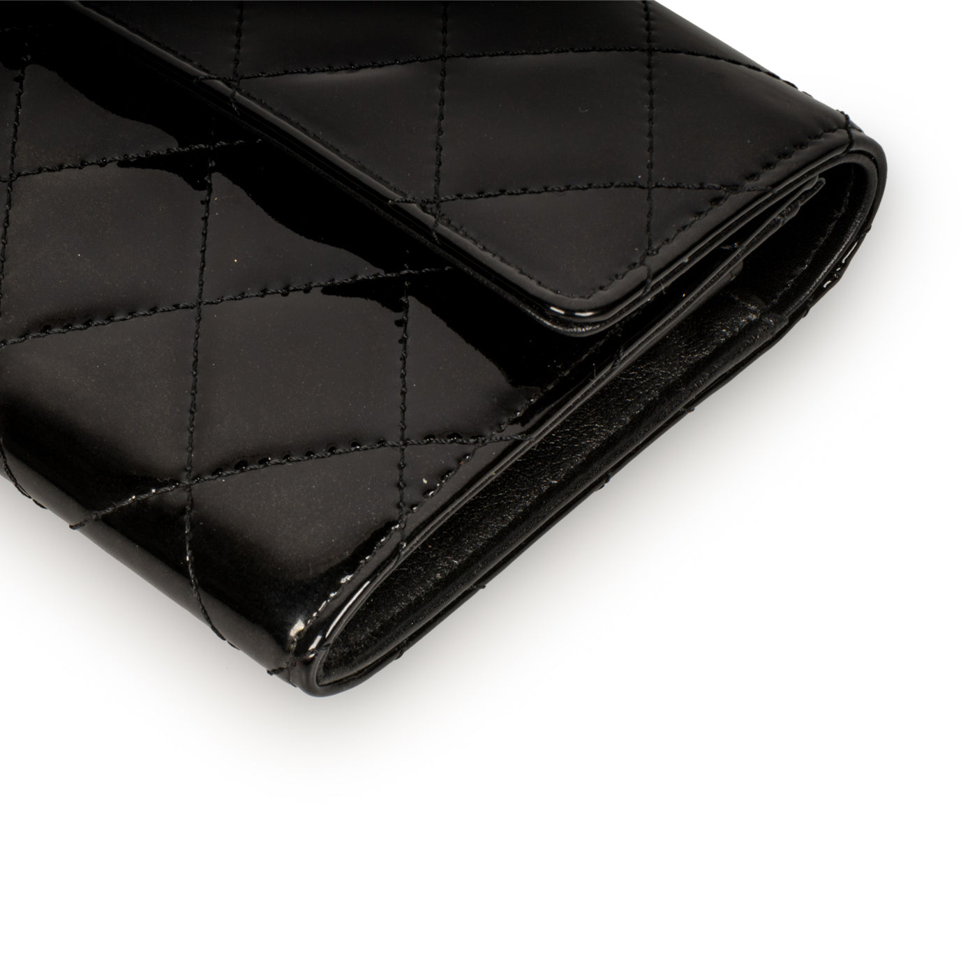Chanel Timeless Patent Leather Black Handbag