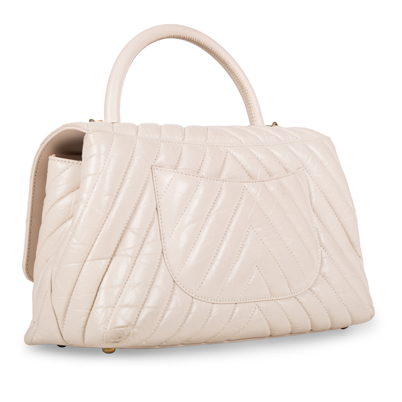 Chanel Coco Handle Calfskin Gold Shoulder Bag