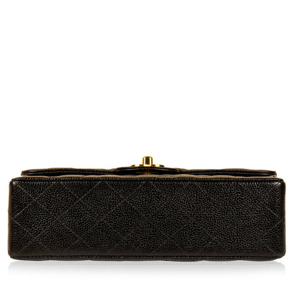 Chanel Classic Flap Lambskin Black Shoulder Bag Style 261