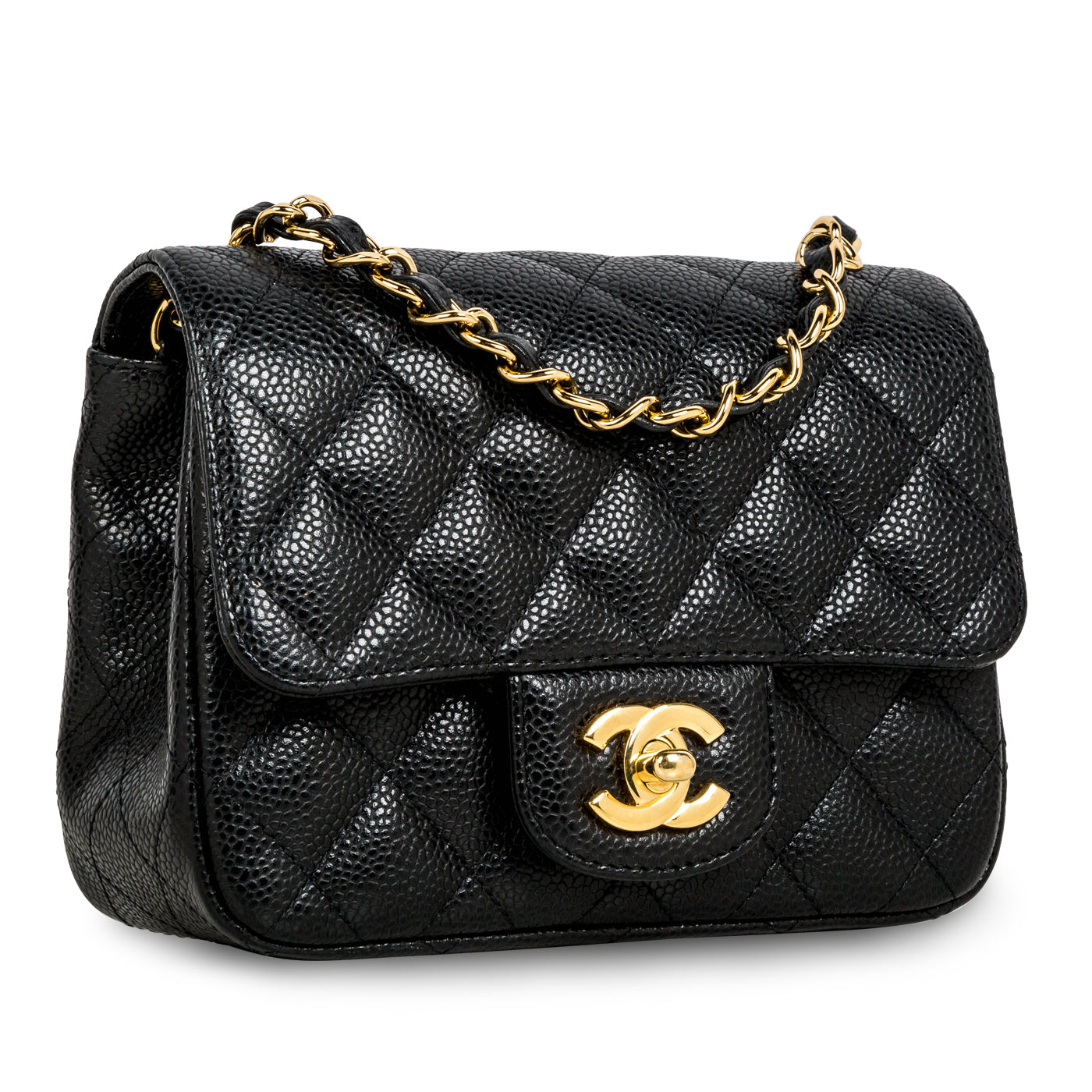 Chanel Classic Flap Caviar Black Shoulder Bag Style 109