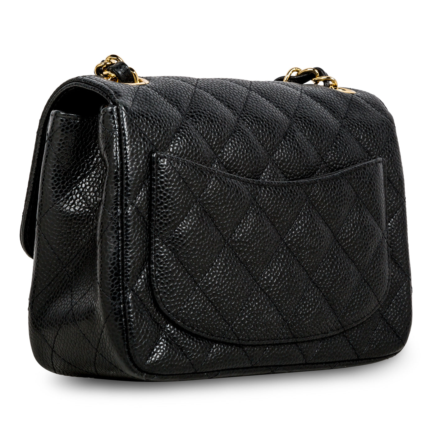Chanel Classic Flap Caviar Black Shoulder Bag Style 109