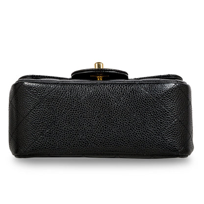 Chanel Classic Flap Caviar Black Shoulder Bag Style 109