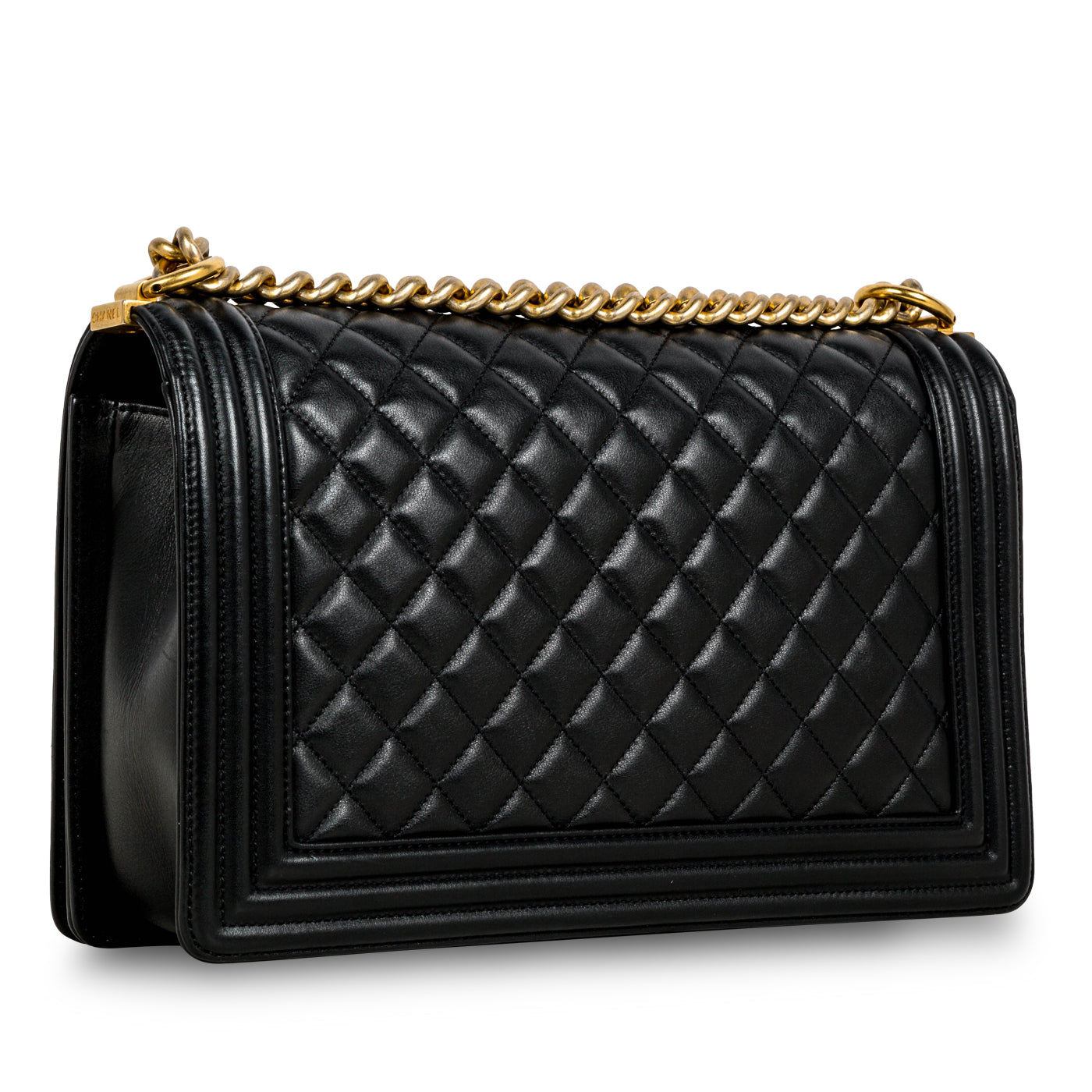 Chanel Boy Bag Lambskin Black Shoulder Bag Style 8