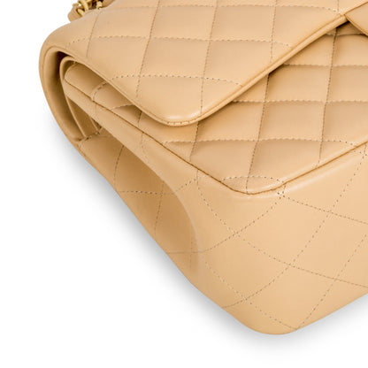 Chanel Classic Flap Lambskin Gold Shoulder Bag Style 17