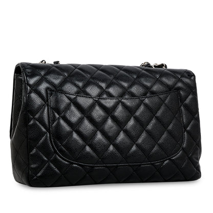 Chanel Classic Flap Caviar Black Shoulder Bag Style 49