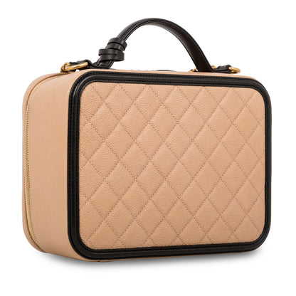 Chanel Vanity Caviar Black Clutch Style 10