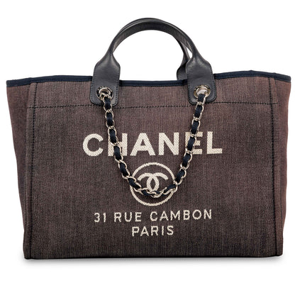 Chanel Cambon Tweed Gold Tote Bag Style 2