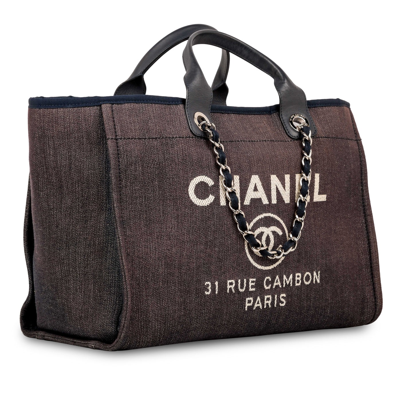 Chanel Cambon Tweed Gold Tote Bag Style 2