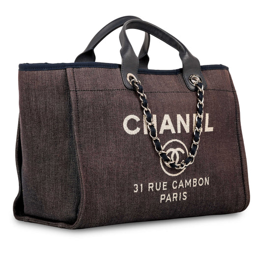 Chanel Cambon Tweed Gold Tote Bag Style 2