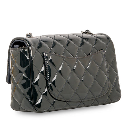 Chanel Classic Flap Patent Leather Black Shoulder Bag Style 8