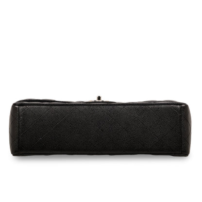 Chanel Classic Flap Caviar Black Shoulder Bag Style 47
