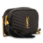 Saint Laurent Lou Leather Black Crossbody Style 38
