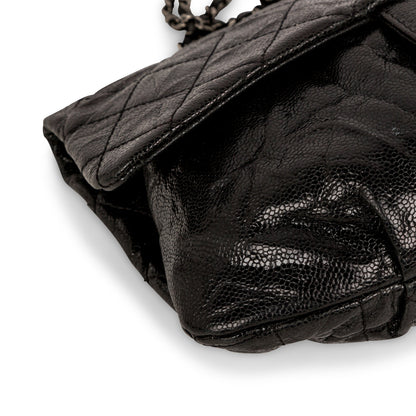 Chanel Glazed Caviar Medium Elastic Flap Bag
