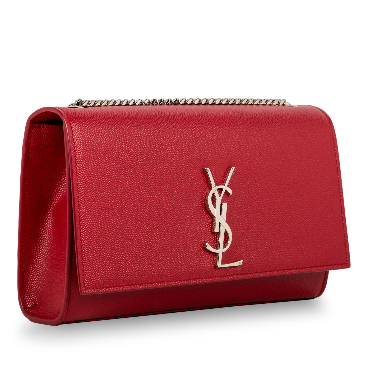Saint Laurent Kate Leather Red Shoulder Bag Style 13