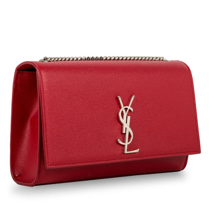 Saint Laurent Kate Leather Red Shoulder Bag Style 13