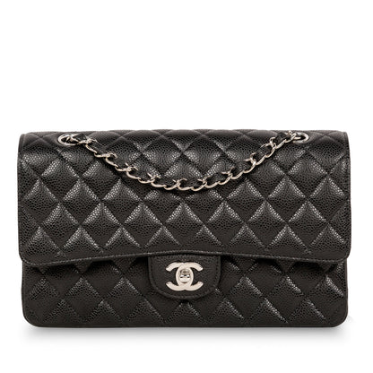 Chanel Classic Flap Caviar Black Shoulder Bag Style 86
