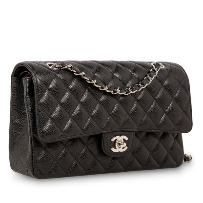 Chanel Classic Flap Caviar Black Shoulder Bag Style 86