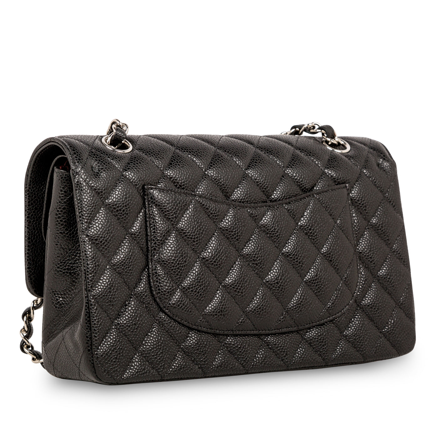 Chanel Classic Flap Caviar Black Shoulder Bag Style 86