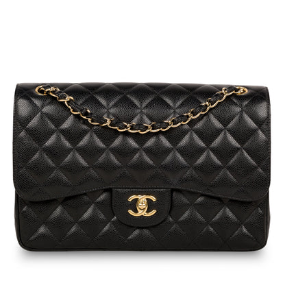 Chanel Classic Flap Lambskin Black Shoulder Bag Style 52