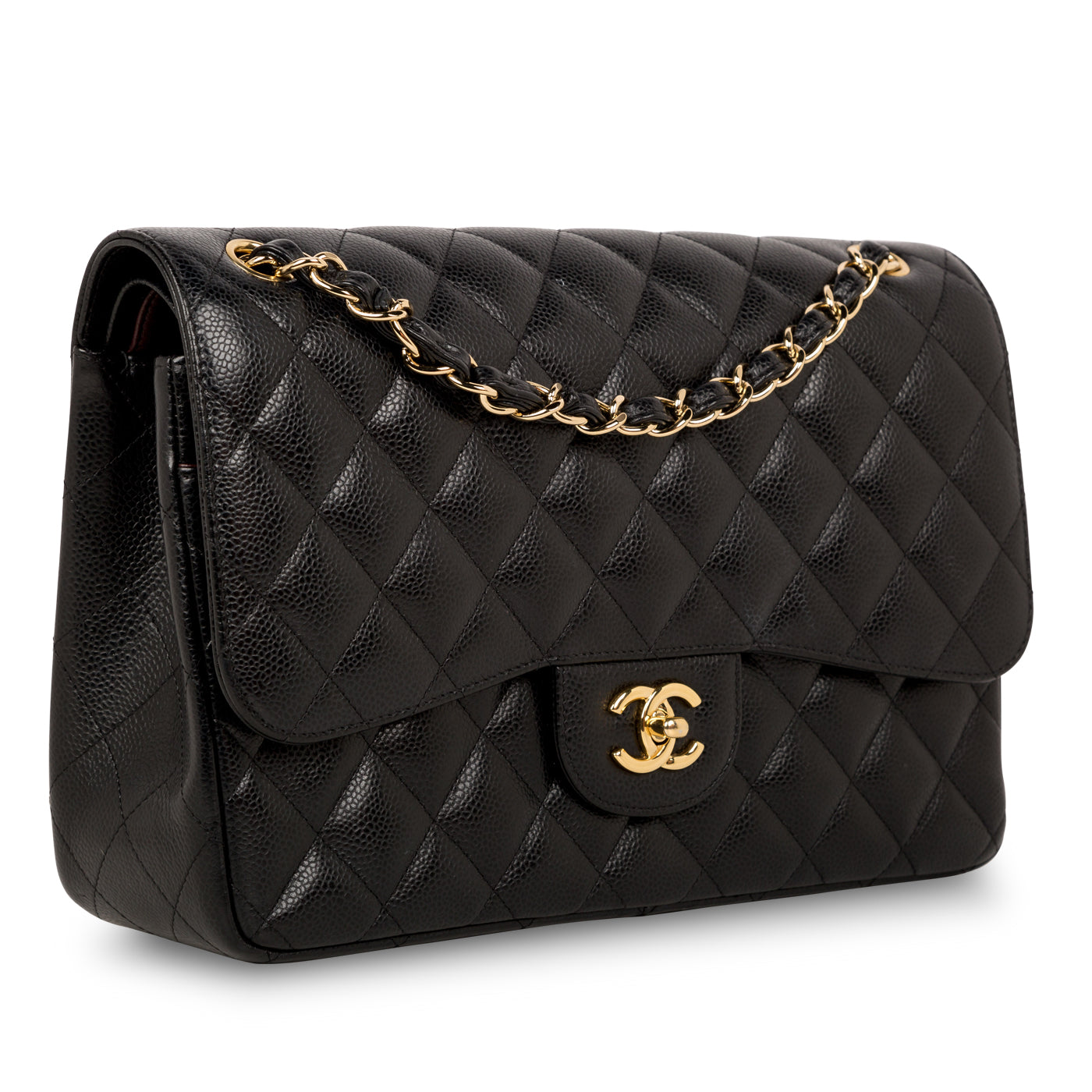 Chanel Classic Flap Lambskin Black Shoulder Bag Style 53